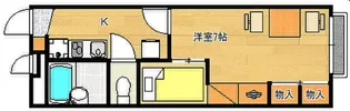 レオパレス己斐中壱番館の間取り