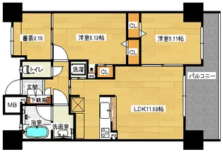 クレスト東本浦【202号室】の間取り