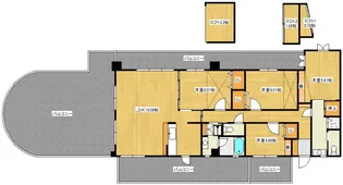 クレスト東本浦【601号室】の間取り