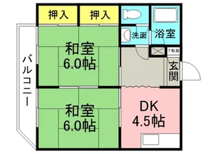 コーポ安留【3階】の間取り