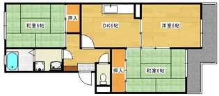 コーポ仁井田ビル【3階】の間取り