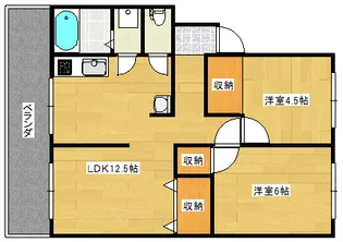 コーポ木下の間取り