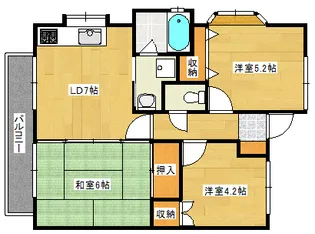 コンチェルトNOBORIの間取り