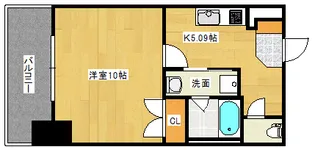 サムティレジデンス平和大通り【7階】の間取り