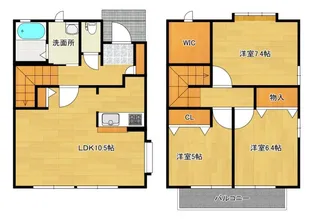 サンヴィラージュA棟【1階】の間取り