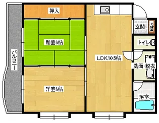 サンバレー胡子の間取り