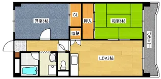 サンプレイス大島【402号室】の間取り