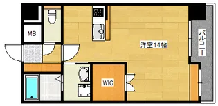 シティハイツ宇品【504号室】の間取り