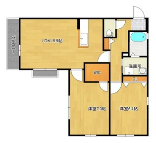 シャーメゾン1の間取り