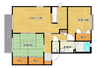 シャーメゾンかがやき1番館【2階】の間取り
