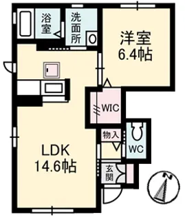 シャーメゾン温品【1階】の間取り