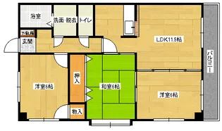 シャンペトル【4階】の間取り