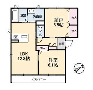 スプレモ エルフォ【2階】の間取り