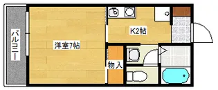 セジュール高志B【2階】の間取り