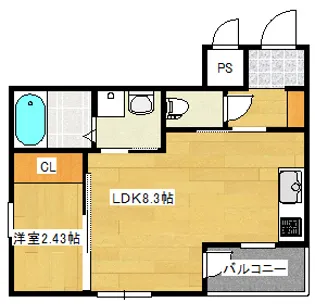 セブンプロート草津東の間取り