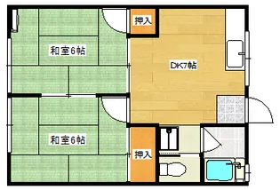 力田アパート【2階】の間取り