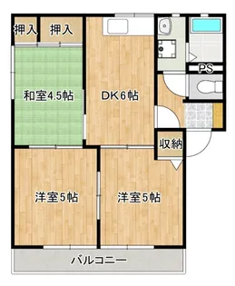 ディアス石原D棟の間取り