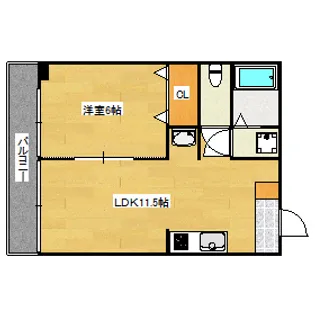 デュウオコート東雲本町の間取り