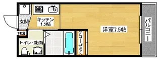 ニホコーポラス【2階】の間取り