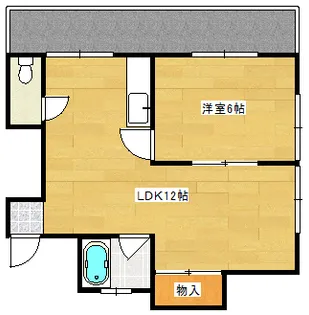 ハイツ須川【1階】の間取り