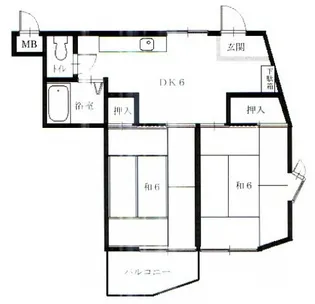 ハニーヴィラ3【3階】の間取り