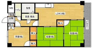 ビラバロン2【2階】の間取り