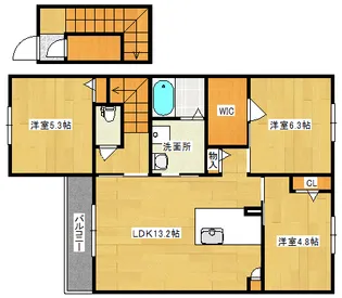 ファンコート堀越壱番館の間取り
