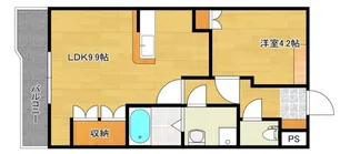 ヒールコートA&G【1階】の間取り