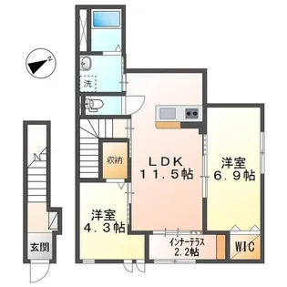 フィオーレの間取り