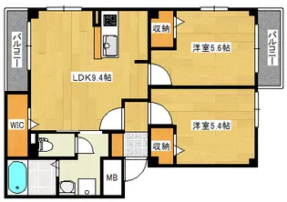 フェリーチェ東野の間取り