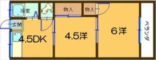 旭ヶ丘ビル【1階】の間取り
