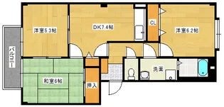 フォブール空田【2階】の間取り