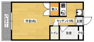 フォレストコーポ【2階】の間取り