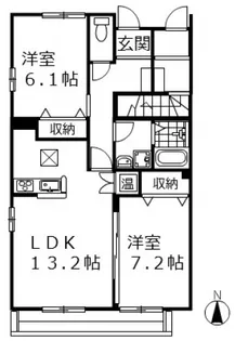 プラムガーデンBの間取り