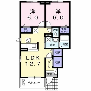 フリーデA【1階】の間取り