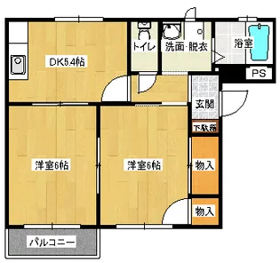 フレグランス旭の間取り