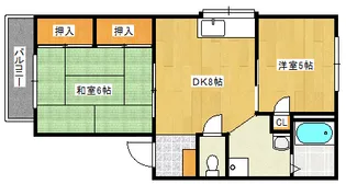 フレグランス杉村【1階】の間取り