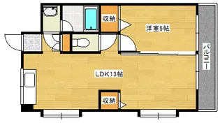 北野ビル【401号室】の間取り