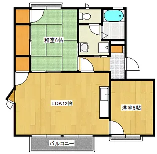 フレグランス天水B棟【2階】の間取り