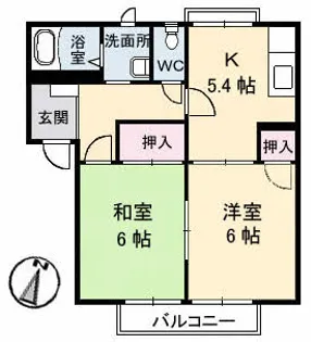フレグランス矢賀A棟【0102号室号室】の間取り