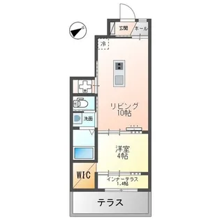 プレミール蟹原【1階】の間取り