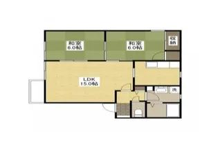 フレグランス中山上【2階】の間取り