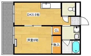 フローレス日吉【2階】の間取り