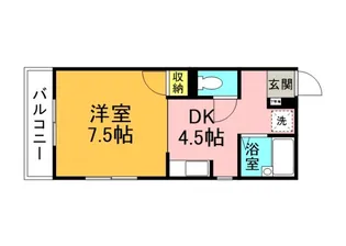 プロスパーヤマモト【3階】の間取り