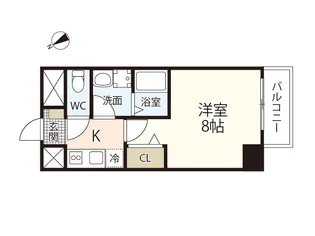 ボヌール矢賀【1階】の間取り