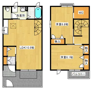 フィオレンテD棟【1階】の間取り