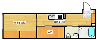 メゾンドリコリス西霞【1階】の間取り