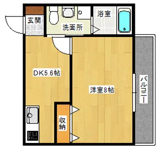 メゾンヴェルテの間取り