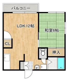 メゾンドアキ【2階】の間取り