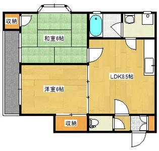 メゾン朝陽【1階】の間取り